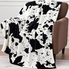 Edenleaf Cow Print Blanket, Ultra Soft Cozy Throw for Couch