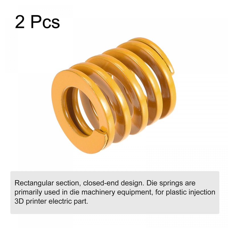 sourcing map 2 x Die Spring 20 mm 20 mm