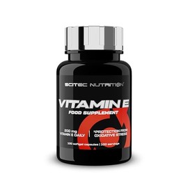 Scitec Nutrition Vitamin E | 200 mg of Vitamin E per Day | with antioxidant Vitamin E | Soft Gel Capsule, 100 Capsules