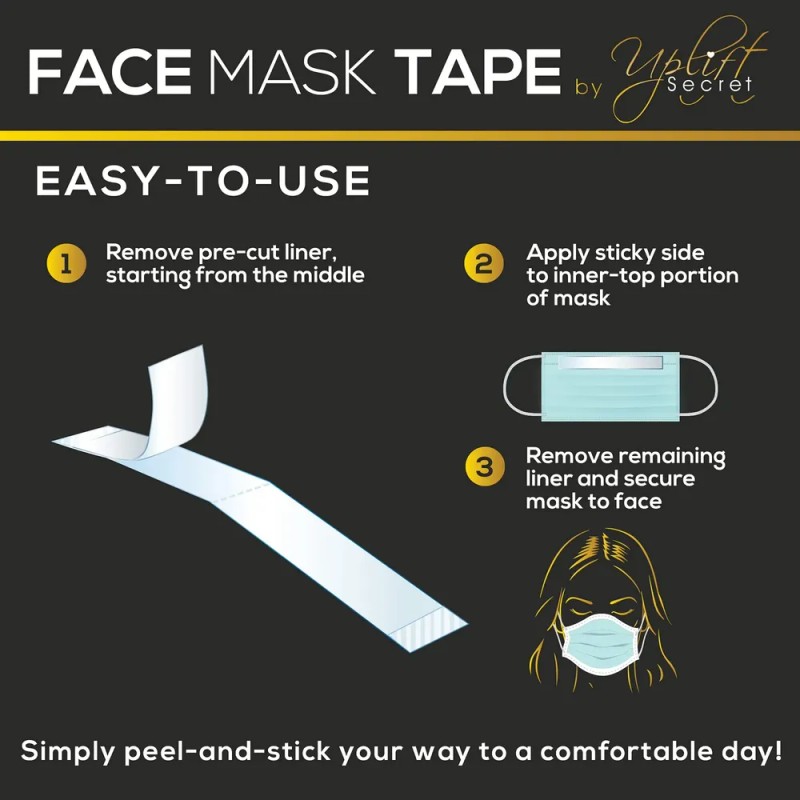 Cinta Adhesiva Para Mascarillas Uplift Secret De Doble Cara
