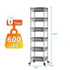 SINGAYE Shelf Storage Wire Shelving：Shelves Rack Standing Units with Wheels
