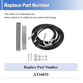 Axl AT34653 Rear AC Line Set Replacement Lines