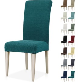 Ystyle Stretch Chair Covers, Set of 2, Chair Covers, Elastic, Removable, Washable, Universal Covers for Chairs, Chair Covers for Hotel, Banquet, Kitchen, Restaurant, Wedding Party, Green