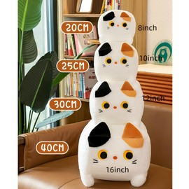 JPORSHU 12'' Cute Block Cat Plush Toys，Soft Cat Pillow Plushies，Cat Stuffed Animals Kawaii Plush Toys Home Decoration for Boys and Girls Toddlers Birthday Gifts