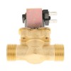 Solenoid Valve for water, 1/2" DC 12V Normally Closed Brass