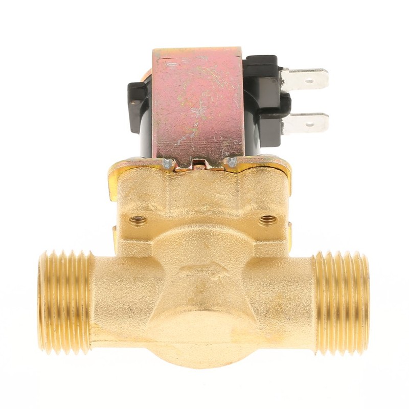 Solenoid Valve for water, 1/2" DC 12V Normally Closed Brass