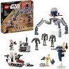 LEGO Star Wars Clone Trooper & Battle Droid Battle Pack, Toy for Children with Buildable Speeder Bike, Tri Droid Figures and Defense Posts, Gift for Boys and Girls from 7 Years, 75372