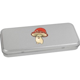 Azeeda 'Toadstool Character' Metal Hinged Stationery Tin/Storage Box (TT00248653)