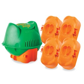 Flippin’ FROG XL Floating Sanitizer System for Pools 5,000 to 10,000 Gallons - Prefilled Floater with Sanitizing Minerals and Chlorine for Easy Pool Treatment & Maintenance - 4 Month Bundle