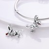 Parmuz charms for bracelet sterling silver love heart travel Bead