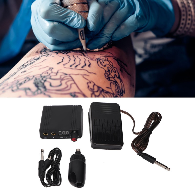 Tattoo Pen Kit LCD Display Dual Mode RAC Connector Rotary