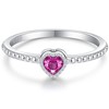 SOLOLIKE Birthstone Rings for Women: S925 Sterling Silver Stacking Birthstones
