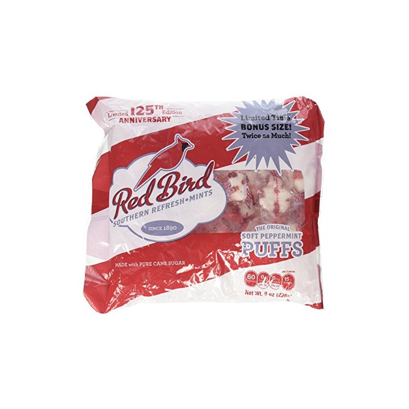 Red Bird The Original Individually Wrapped Soft Peppermint Puffs 8.0