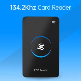 134.2Khz Reader RFID Tag ID Card Reader for EMID/FDX-B Card Type USB Port Suitable for Animal Management / Fish Management / Automatic Feeding Equipment