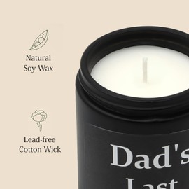 Lihome Gifts for Dad from Daughter Son - Best Dad Ever Gifts, Funny Fathers Day & Birthday &Thanksgiving & Christmas Gifts, Lavender Scented Candles(7oz)