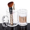 Clear Acrylic Cotton Swab Holder Makeup Cotton Pads Container with