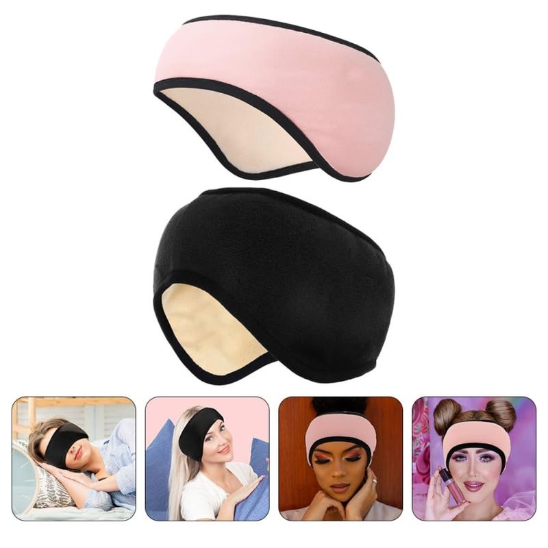 OATIPHO Sleep Eye Mask - 2pcs Sleep Ear Muffs -