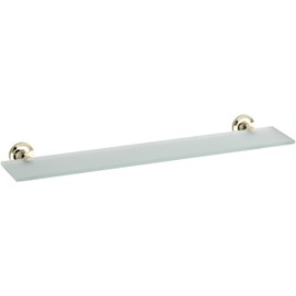 KOHLER K-14440-AF Purist Glass Shelf, Vibrant French Gold