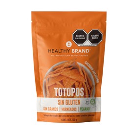 Healthy Brand | Totopos de Tapioca Veganos Sabor Cheddar Jalapeño 100g