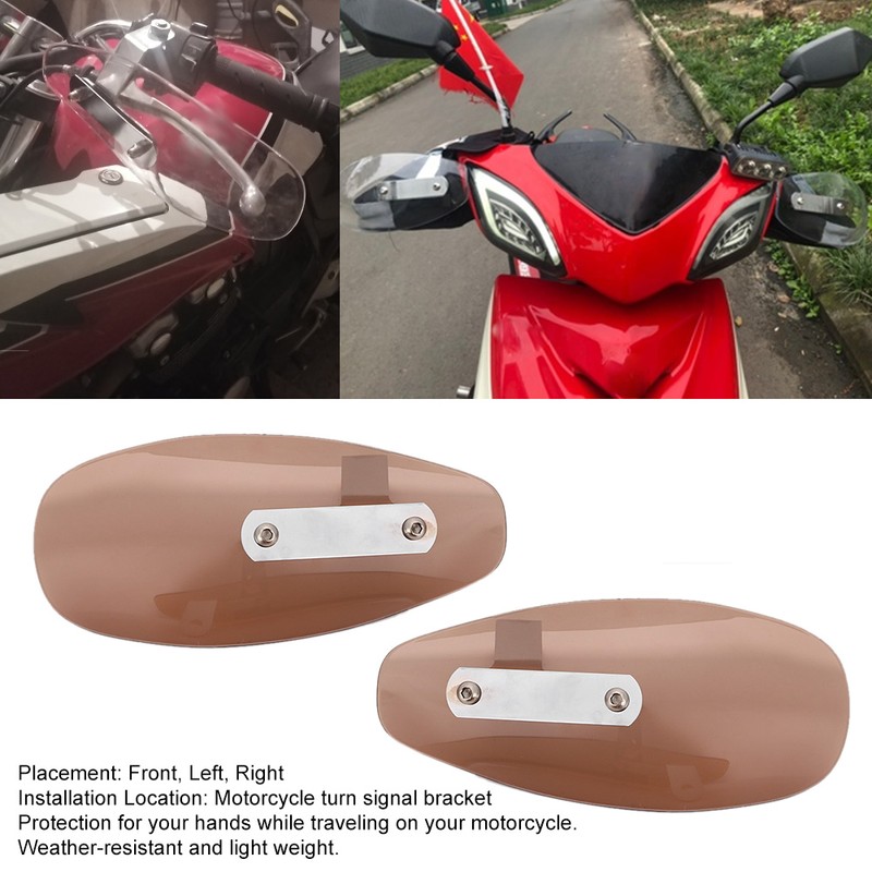 10mm/0.4in Universal Motorcycle Hand Guard Wind Deflector Protector Fit for