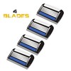 HeadBlade Men's HB4 Refill Shaving Razor Blades (4 Blades)