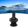 Boat 3/4in Through Hull Scupper Drain Straight Black with Stainless