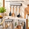 Wall Mounted Kitchen Hook Rack for Utensil Storage – Space-Saving