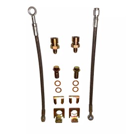 Papi Noah 1978 - 1990 Delta 88 Oldsmobile Metic Caliper Braided Stainless Brake Line Hose