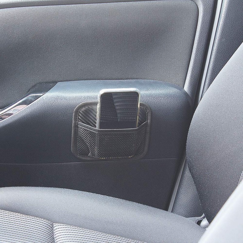 Napolex Fizz-1110 Carbon Style Mesh Pocket, Compact Size, Car Accessories,