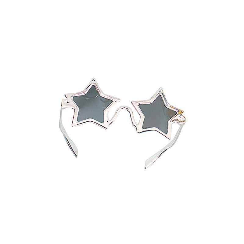 Silver Star Elton John Sunglasses Glasses Fancy Dress Accessory