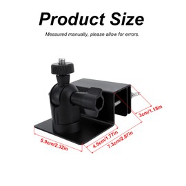 2 x Sicherheitskamera-Wandhalterung, Aluminiumlegierung, Solarmodul-Kamera-Wandhalterungen, Traufen, Regengrube, spezielle Halterung für Außen- und Innenkamera (BK)
