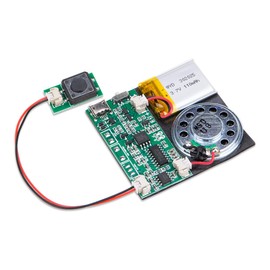 ZORZA 1Pcs 8MB Recordable PCB Sound Module with Speaker Press-Button Control Multi-Functional Downloadable Sound Module for DIY Greeting Cards Crafts Christmas & New Year Gifts