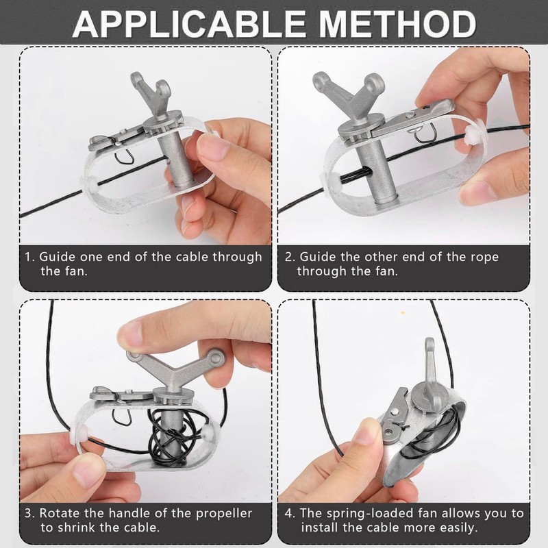31 m wire tension rope for pool tarpaulins, wire tension