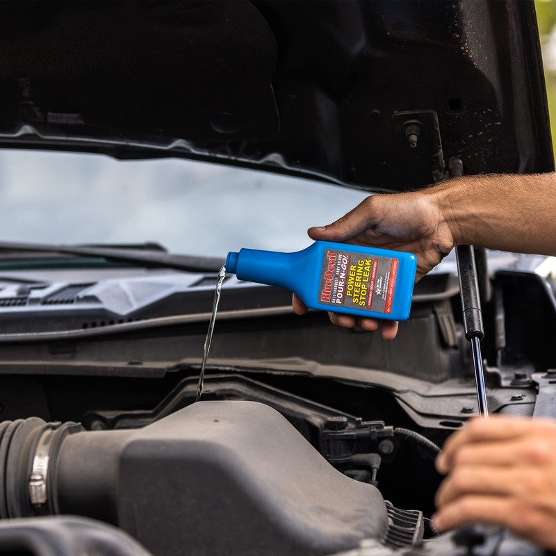 BlueDevil Products Power Steering Fluid + Stop Leak – 8