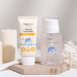 (shehonest)오가베베 영유아 무기자차 선스크린 50ml SPF50+ 썬크림 리무버 클렌징 토너 200ml (shehonest)Ogabebe Infant and Toddler Mineral Sunscreen 50ml SPF50+ Sun Cream Remover Cleansing Toner 200ml