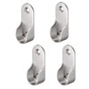 TOP-VIGOR 16mm Dia Oval Closet Rod End Supports, Zinc Alloy
