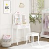 UTEX Kids Vanity Table and Chair Vanity Set with Mirror
