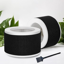 EPI810 True HEPA Replacement Filter, Compatible with KOIOS and MEGAWISE and MOOKA EPI810 Air Purifier, 3-Stage True HEPA Filtration for Mooka EPI810 Filter, 2 Pack