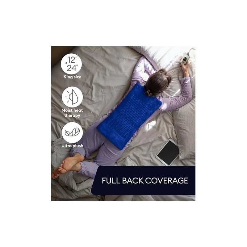 Electric Heating Pad XL for Back Pain Auto Shut Off