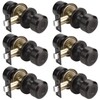 KNOBWELL Oil Rubbed Bronze Passage Door Knob, Non-Locking Interior Closet