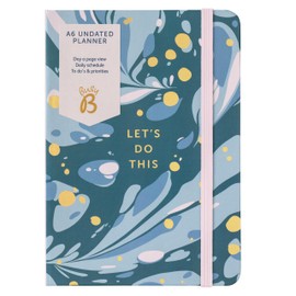 Busy B A6 Day a Page Undated Planner Diary - Compact Design with Great for Using when Required - Daily Schedule, Timings, Notes Pages, Day to a Page Layout, To Do's, Priorities & Elastic Closure Band