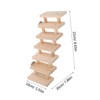 Mipcase Hamster Wooden Ladder Climbing Toy for Guinea Pig Habitats