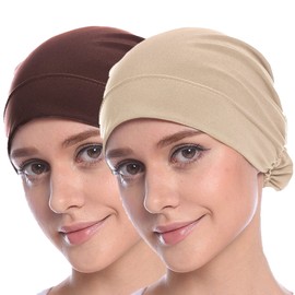 MOWEN 2 Piece Hijab Cap Hijab Scarf Hijab Cap for Women