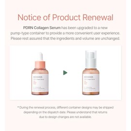mixsoon PDRN Collagen Serum -Firming, Hydrating and Revitalizing for Face, Lightweight Peptide Hydrating Moisturizer 30ml / 1.01 fl.oz. Korean Glass S