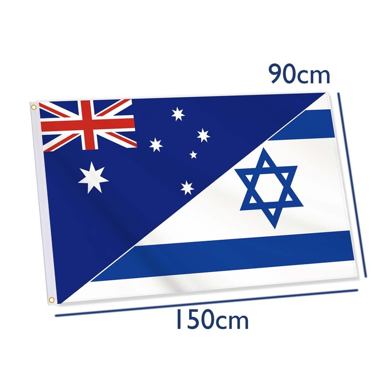 Israel Flag,3x5 FT Israeli Flag,36x60 Inch Large Digitial Double-Printed Durable
