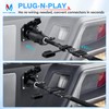 MICTUNING 7 Way Blade to 4 Way Flat Trailer Adapter,