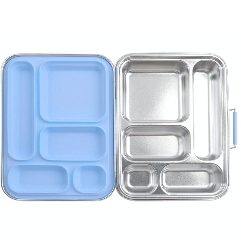 EcoCocoon Bento Lunch Boxes - 5 Compartment, Grape