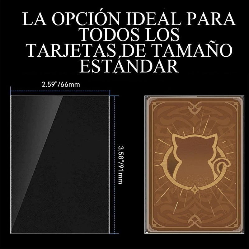 500 Fundas para tarjetas de tamaño estándar, Protector de Cartas