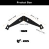 sourcing map 2Pcs Decorative Corner Brackets, 2.4" x 2.4" x