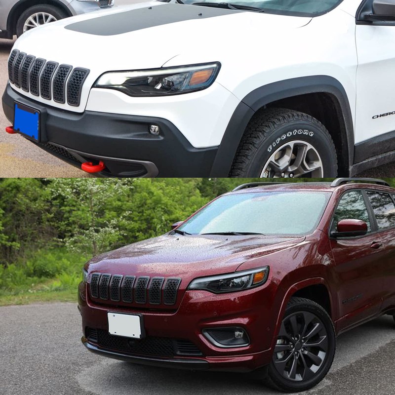 KYYET 7PCS Gloss Black Compatible with Jeep Cherokee 2019 2020
